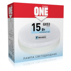 Светодиодная (LED) Tablet GX53 ONE Smartbuy-15W/6000K 