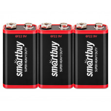 Батарейка солевая крона Smartbuy 6F22/1S (10/400)  (SBBZ-9V01S)
