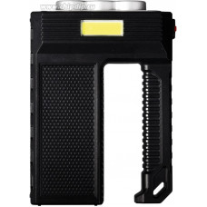 Фонарь прожектор, 6 LED и рассеивателя, боковой COB, встроенный аккумулятор, MicroUSB, Smartbuy