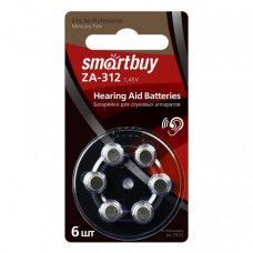 Батарейка для слуховых аппаратов Smartbuy A312-6B (SBZA-A312-6B)