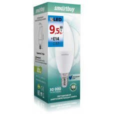 Светодиодная (LED) Лампа Smartbuy-C37-9,5W/6000 (SBL-C37-9_5-60K-E14)