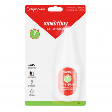 Супер-клей Smartbuy SBT-SG-20P1 (универсальный, прозрачный), 20 гр., Блистер (12/288)