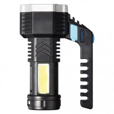 Фонарь прожектор, 5 LED и рассеиватели, боковой COB, встроенный аккумулятор, MicroUSB, Smartbuy (SBF-815)