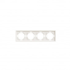 Рамка STEKKER, PFR00-5004-08 4-местная, серия Эмили, кашемир, soft touch