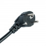 HM16-4-03-USB  Удлинитель 4-местный с/з, 3x1,5мм2, 3м, 230В, 16А, 2USB+1С, 2,4А, черный