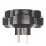 Разветвитель сетевой 3-местный с/з STEKKER ADP16-23-21, 250V, 16A, ABS пластик, черный