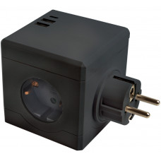 Разветвитель сетевой 3-местный с/з STEKKER ADP16-33-22, 250V, 16A, ABS пластик, белый