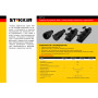 Розетка переносная 2-местная c/з STEKKER, RST16-22-44 (РП 16-232), 2550В, 16А, IP44, черный