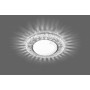 Светильник встраиваемый с белой LED подсветкой Feron CD4022 потолочный GX53 без лампы прозрачный