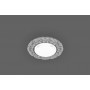 Светильник встраиваемый с белой LED подсветкой Feron CD4023 потолочный GX53 без лампы прозрачный