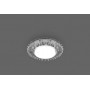 Светильник встраиваемый с белой LED подсветкой Feron CD4025 потолочный GX53 без лампы прозрачный