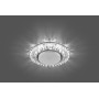 Светильник встраиваемый с белой LED подсветкой Feron CD4025 потолочный GX53 без лампы прозрачный