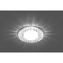 Светильник встраиваемый с белой LED подсветкой Feron CD4027 потолочный GX53 без лампы прозрачный