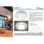 Светильник встраиваемый с белой LED подсветкой Feron CD5023 потолочный GX53 без лампы, матовый