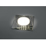 Светильник встраиваемый с белой LED подсветкой Feron CD5024 потолочный GX53 без лампы, прозрачный