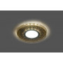 Светильник встраиваемый с LED подсветкой Feron CD981 потолочный MR16 G5.3 прозрачный, золото