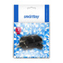 Вилка Smartbuy, с кольцом с заземлением черная 16А 250В