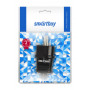 Вилка Smartbuy, прямая с заземлением черная 16А 250В