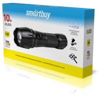 Аккумуляторный светодиодный фонарь Smartbuy CREE XML T6 10Вт, с системой фокусир...